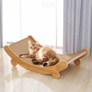Arranhador de Madeira com Cama para Gatos - Patinha Feliz®