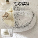 Cama Ninho de Pelúcia para Gatos - Patinha Feliz®