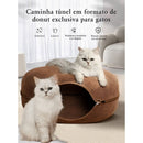 Cama Túnel Donut para Gatos – Patinha Feliz®