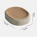 Cama com design côncavo e superfície de sisal - Patinha Feliz®