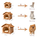 Casa Dobrável com Chaminé para Gato - Patinha Feliz®