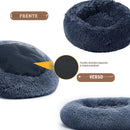 Cama Redonda de Pelúcia para Gatos - Patinha Feliz®