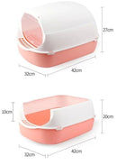 Caixa de Areia para Gatos Semi-Fechada – Patinha Feliz®