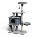 Árvore para Gatos 136cm com Rede e Postes de Sisal - Patinha Feliz®