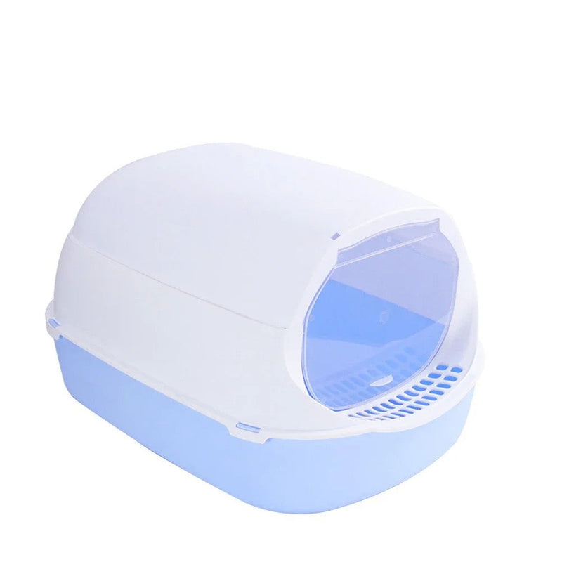 Caixa de Areia para Gatos Semi-Fechada – Patinha Feliz®