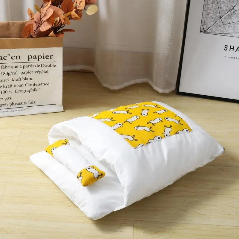 Cama Kawaii com Tampa Removível – Patinha Feliz®