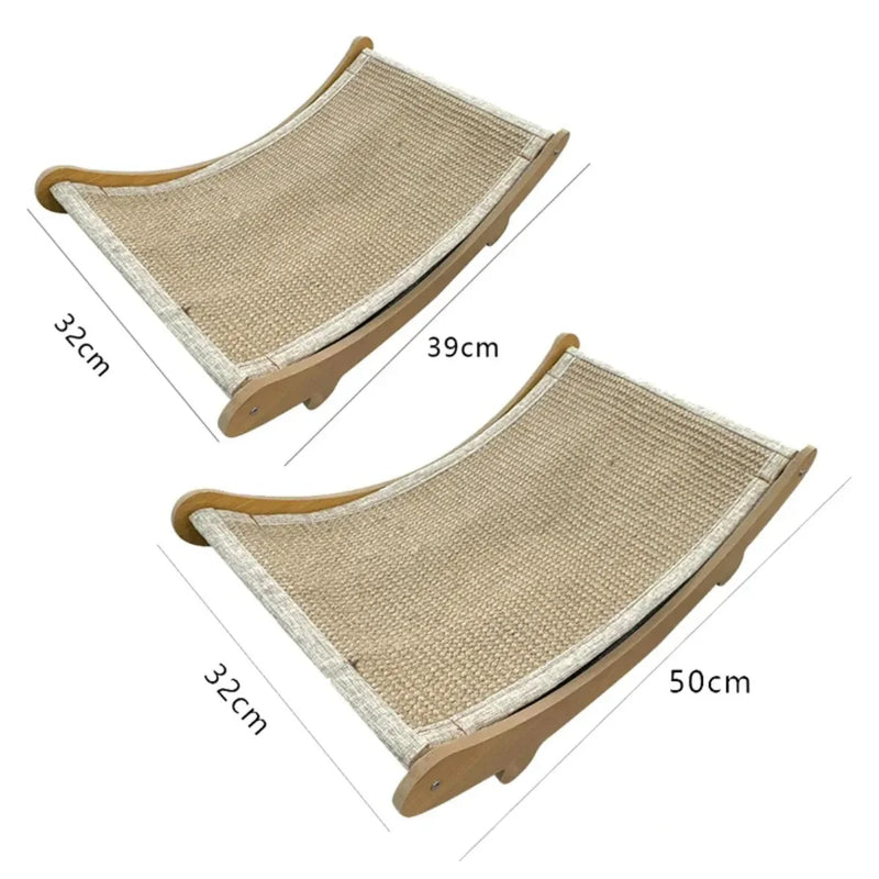 Arranhador de Madeira com Cama para Gatos - Patinha Feliz®