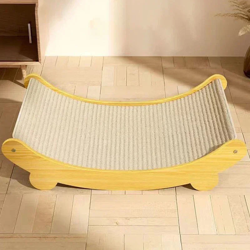 Arranhador de Madeira com Cama para Gatos - Patinha Feliz®