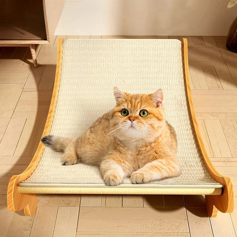 Arranhador de Madeira com Cama para Gatos - Patinha Feliz®