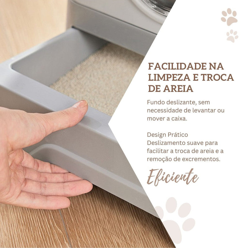 Banheiro Fechado Anti-odor para Gatos com Pá - Patinha Feliz®