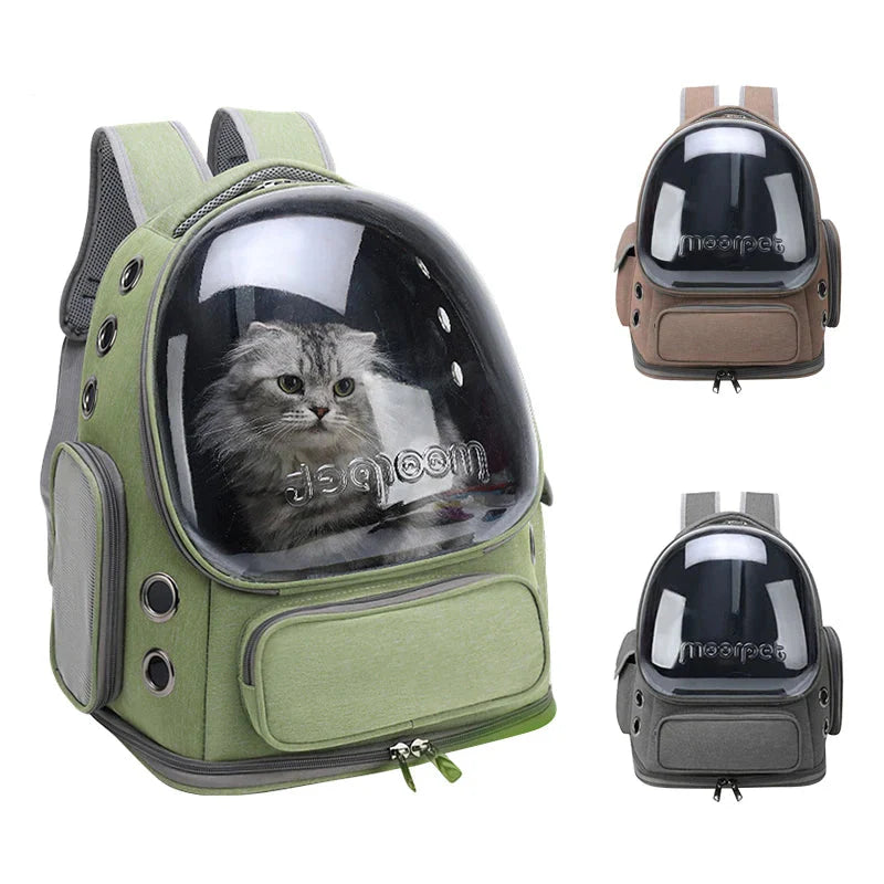 Bolsa Mochila Transparente para Gatos - Patinha Feliz®