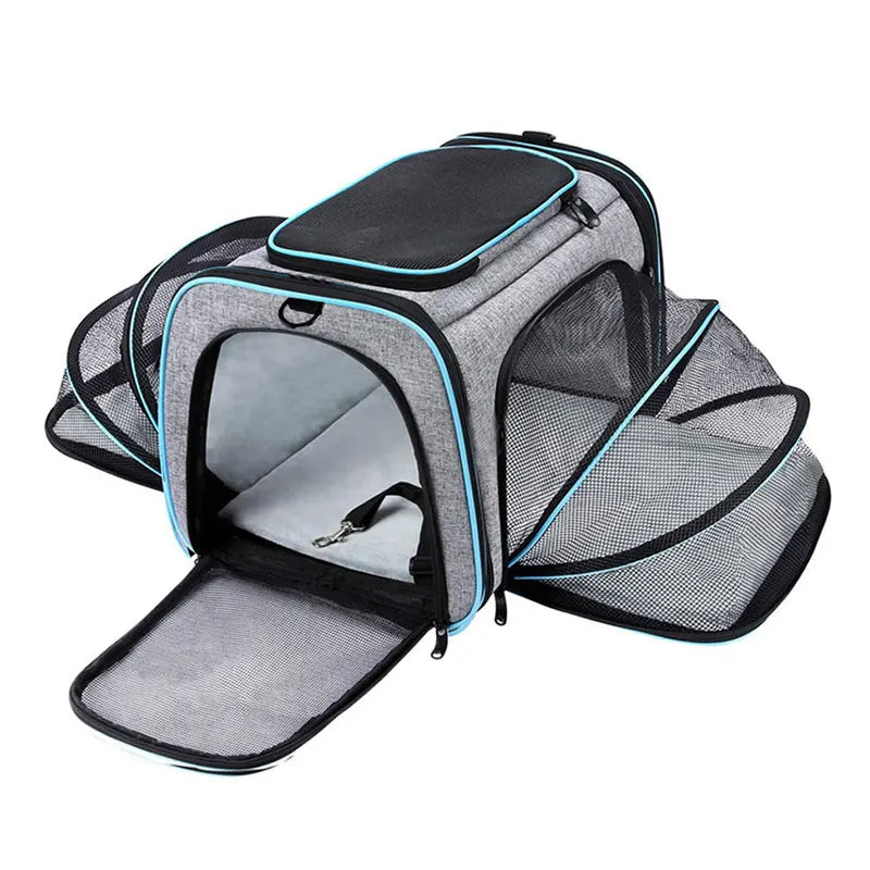 Bolsa de Transporte Dobrável para Gatos - Patinha Feliz®