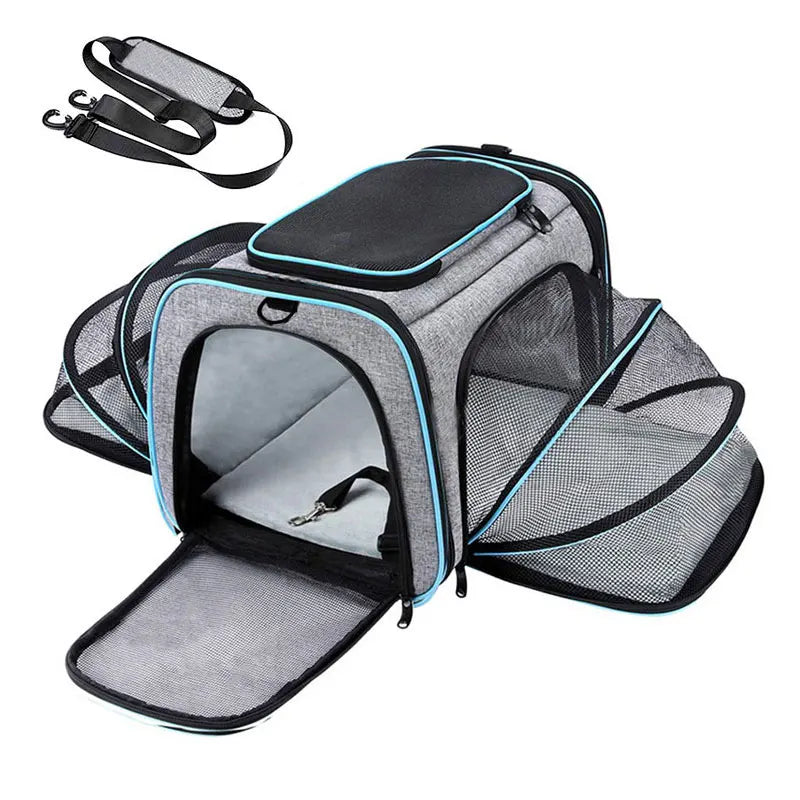 Bolsa de Transporte Dobrável para Gatos - Patinha Feliz®