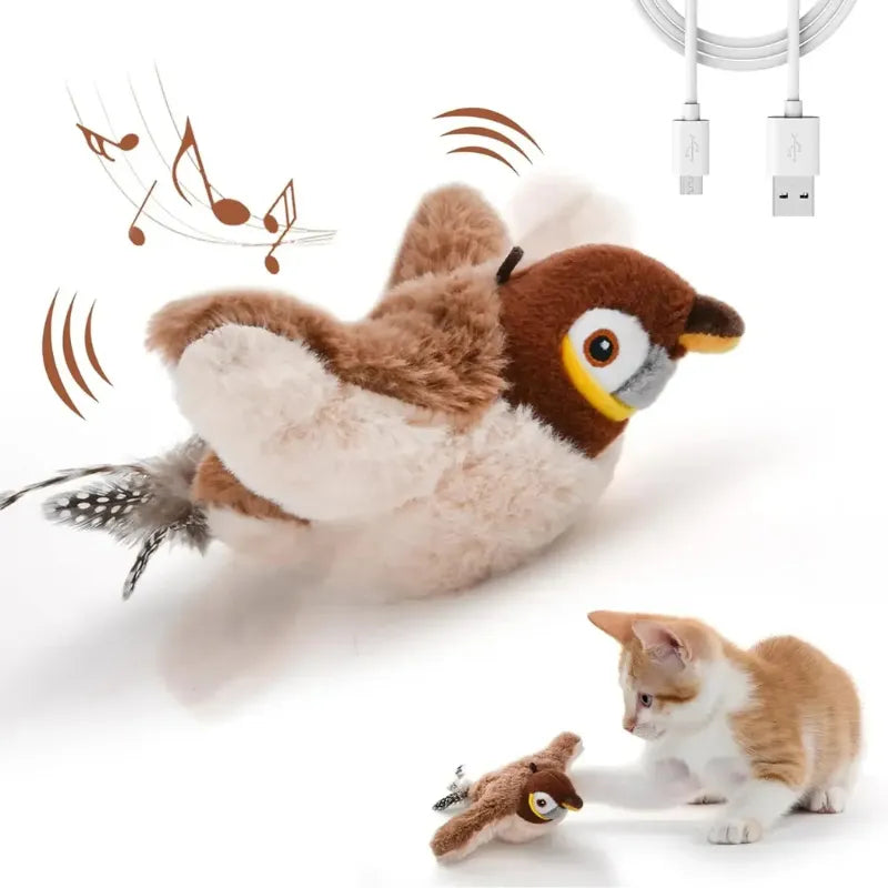Brinquedo Interativo Pardal Dançante para Gatos - Patinha Feliz®
