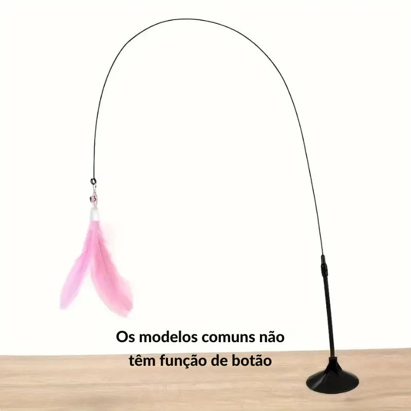 Brinquedo Interativo com Pena e Sino para Gatos - Patinha Feliz®