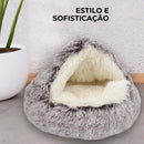 Cama Ninho de Pelúcia para Gatos - Patinha Feliz®