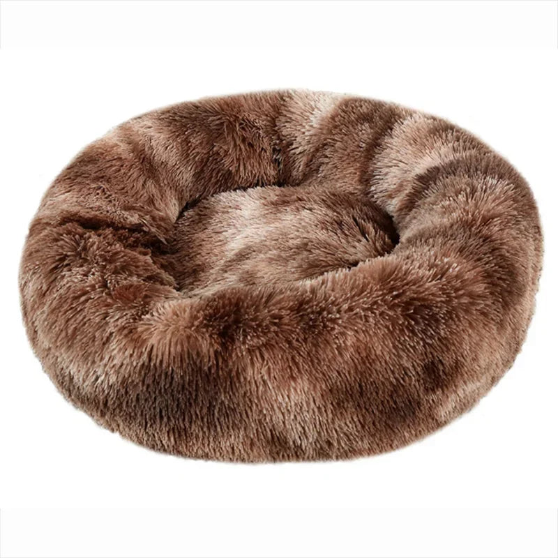 Cama Redonda de Pelúcia para Gatos - Patinha Feliz®