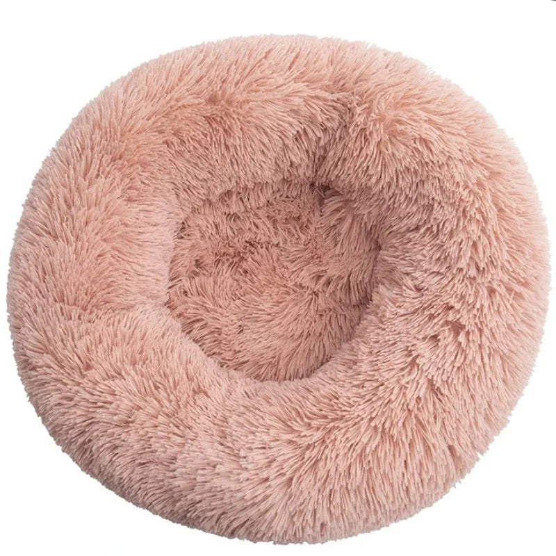 Cama Redonda de Pelúcia para Gatos - Patinha Feliz®
