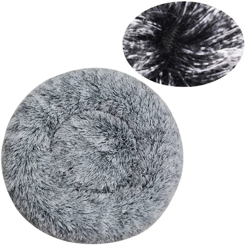 Cama Redonda de Pelúcia para Gatos - Patinha Feliz®