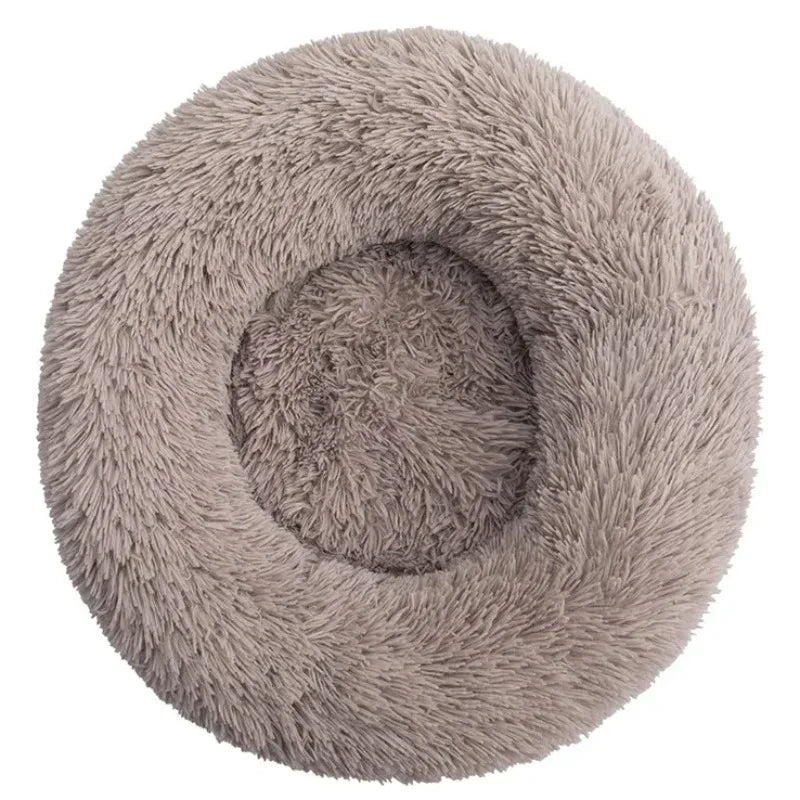 Cama Redonda de Pelúcia para Gatos - Patinha Feliz®