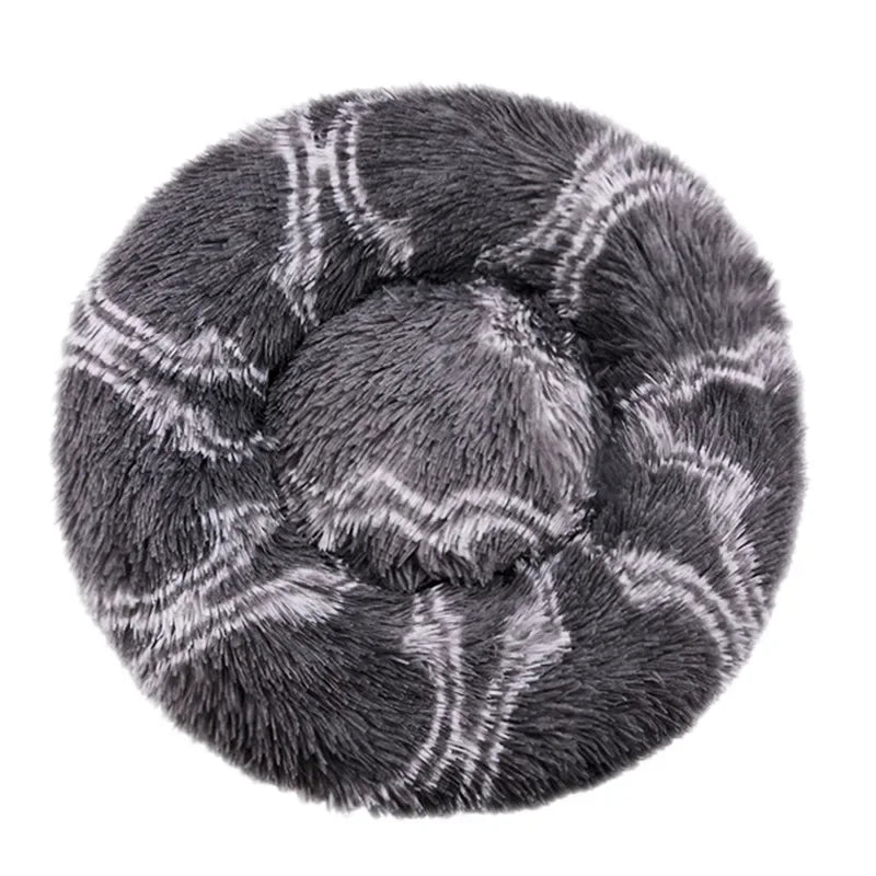 Cama Redonda de Pelúcia para Gatos - Patinha Feliz®
