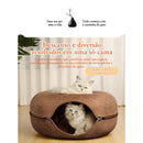 Cama Túnel Donut para Gatos – Patinha Feliz®