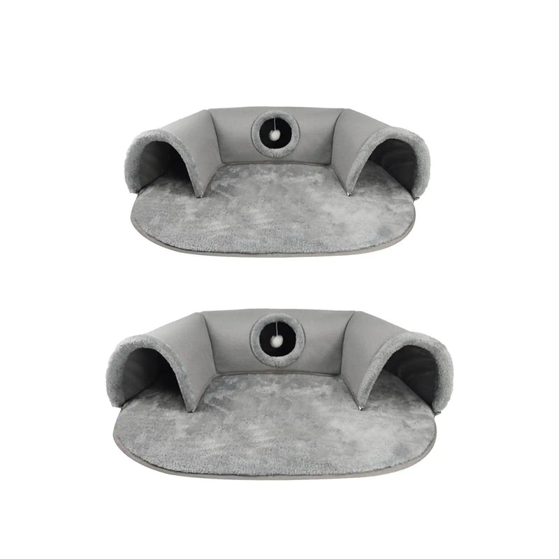 Cama Macia de Velo Coral para Gatos - Patinha Feliz®