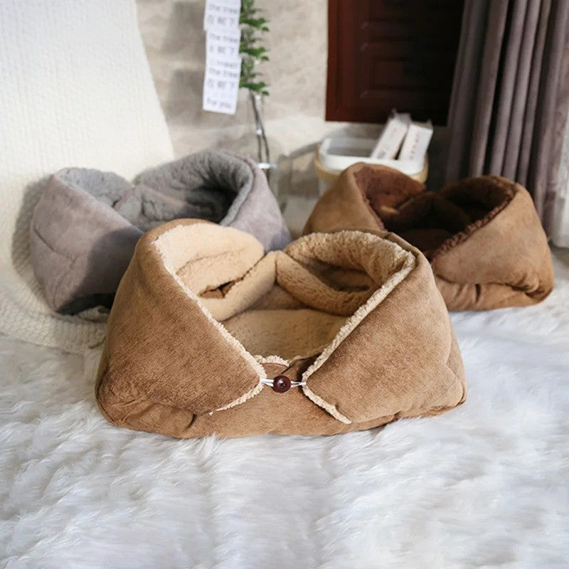 Cama Quentinha de inverno estilo fronha - Patinha Feliz®