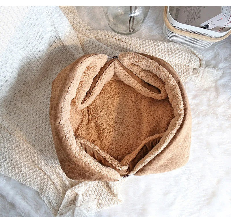 Cama Quentinha de inverno estilo fronha - Patinha Feliz®