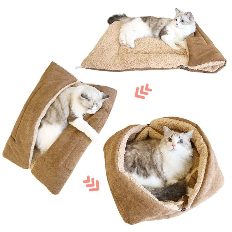 Cama Quentinha de inverno estilo fronha - Patinha Feliz®