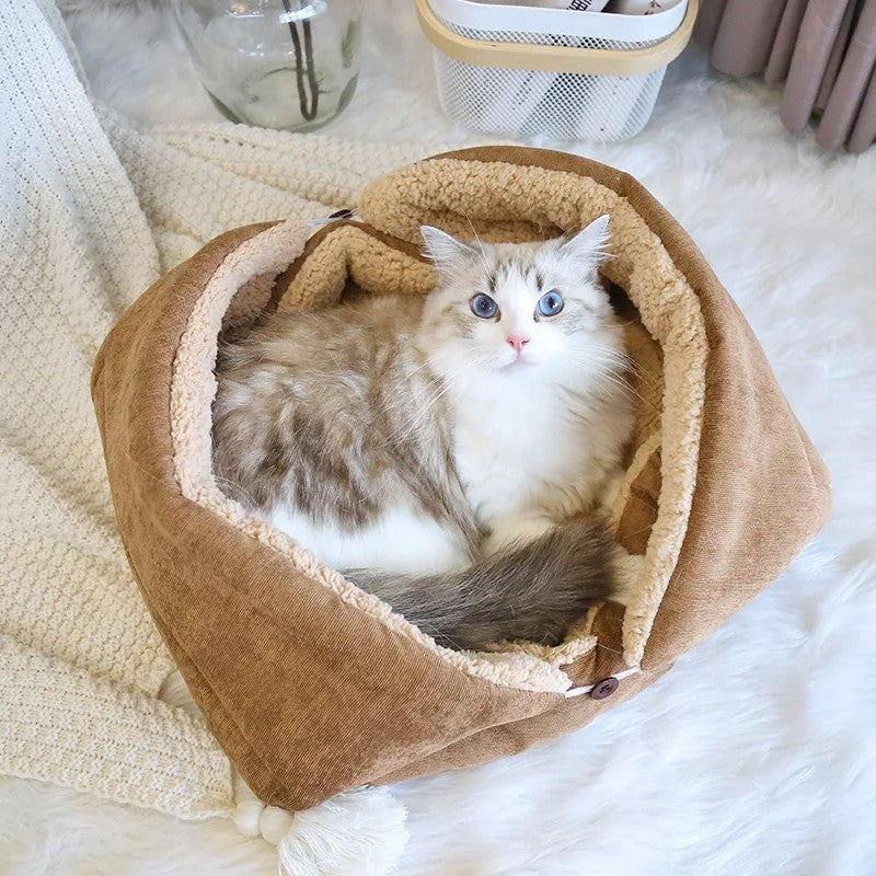 Cama Quentinha de inverno estilo fronha - Patinha Feliz®