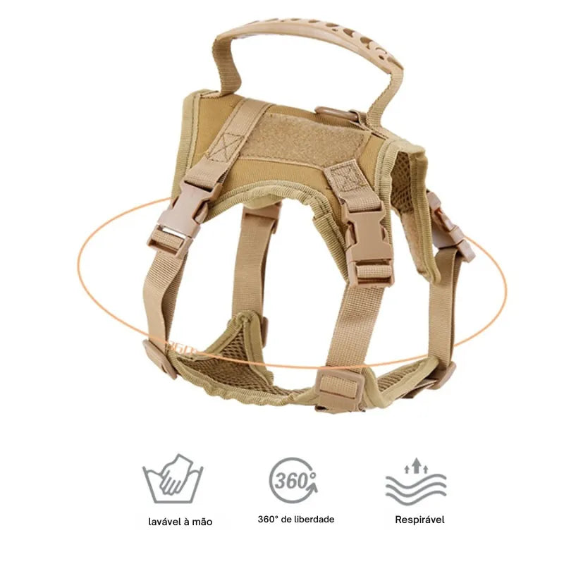 Coleira Ajustável com Alça para Gatos - Patinha Feliz®