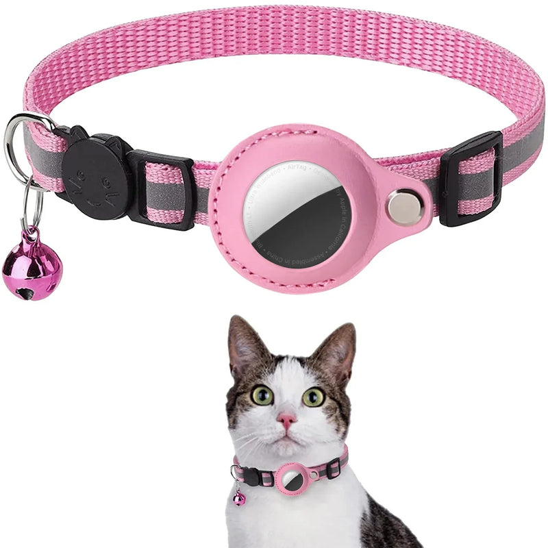 Coleira para Gatos com Suporte para AirTag - Patinha Feliz®