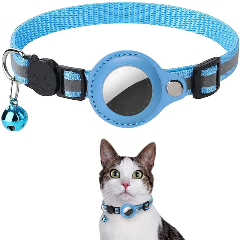 Coleira para Gatos com Suporte para AirTag - Patinha Feliz®