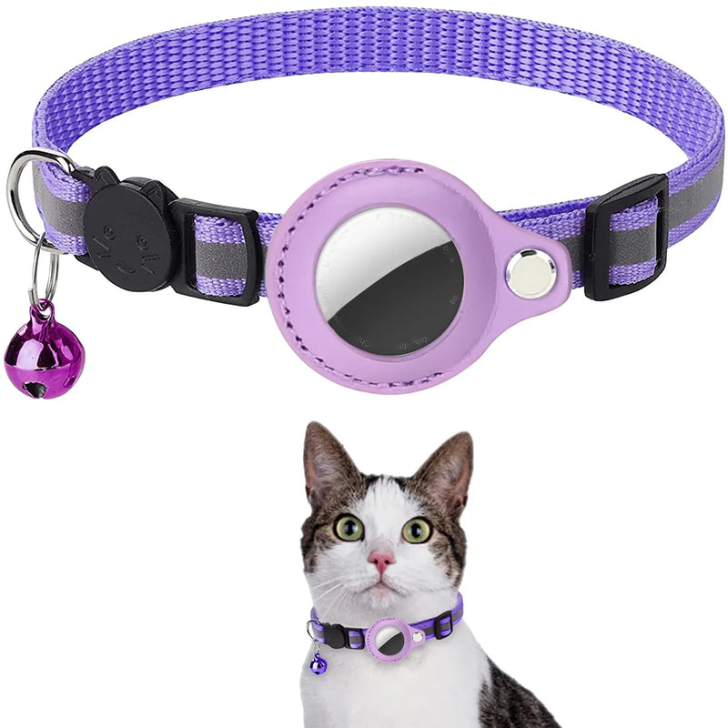 Coleira para Gatos com Suporte para AirTag - Patinha Feliz®