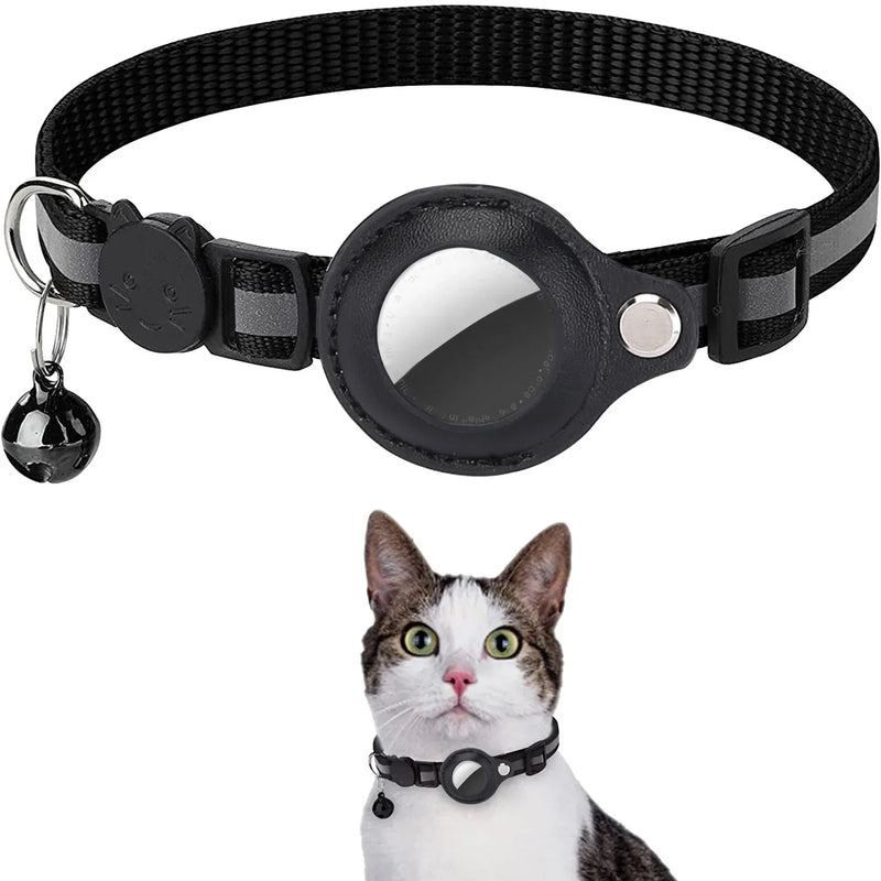 Coleira para Gatos com Suporte para AirTag - Patinha Feliz®