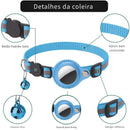 Coleira para Gatos com Suporte para AirTag - Patinha Feliz®