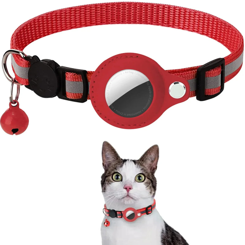 Coleira para Gatos com Suporte para AirTag - Patinha Feliz®