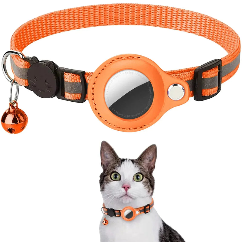 Coleira para Gatos com Suporte para AirTag - Patinha Feliz®
