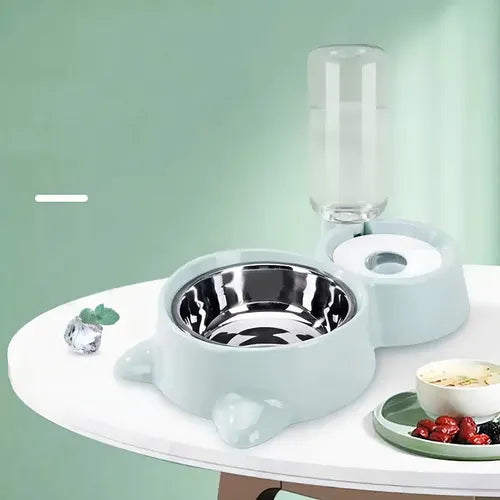 Comedouro com Bebedouro Automático 2 em 1 - Patinha Feliz®