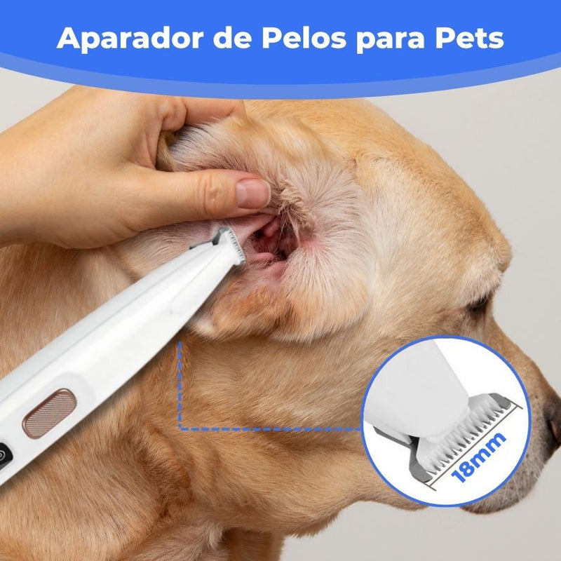 Aparador de Pelos para Pets com Lâmina de Cerâmica | Patinha Feliz®