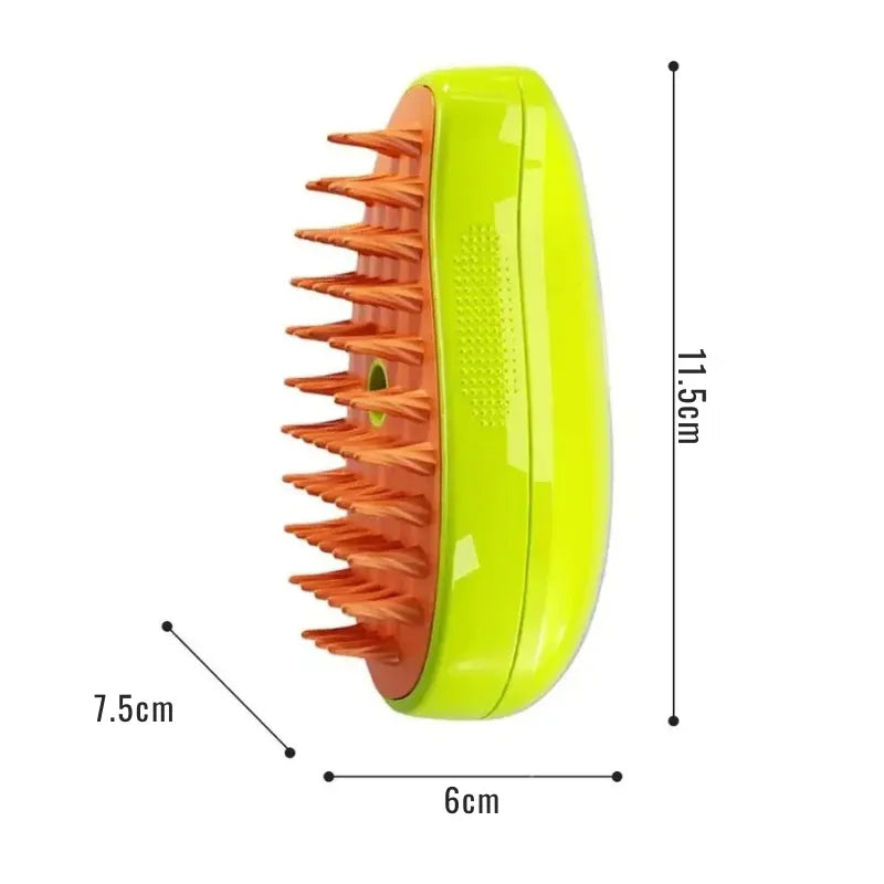 Escova Elétrica a Vapor 3 em 1 para Gatos - Patinha Feliz®