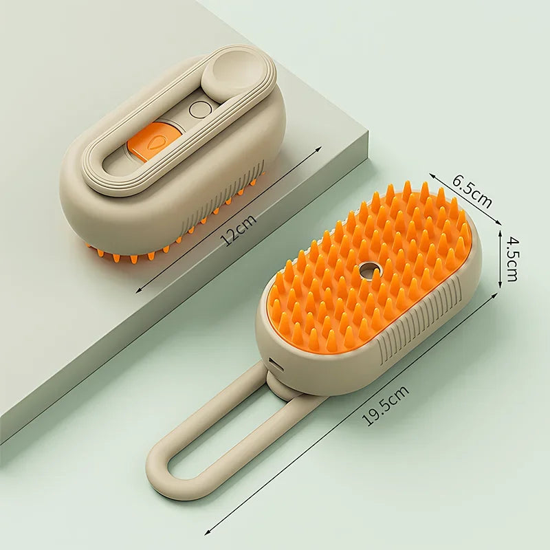 Escova Elétrica a Vapor 3 em 1 para Gatos - Patinha Feliz®