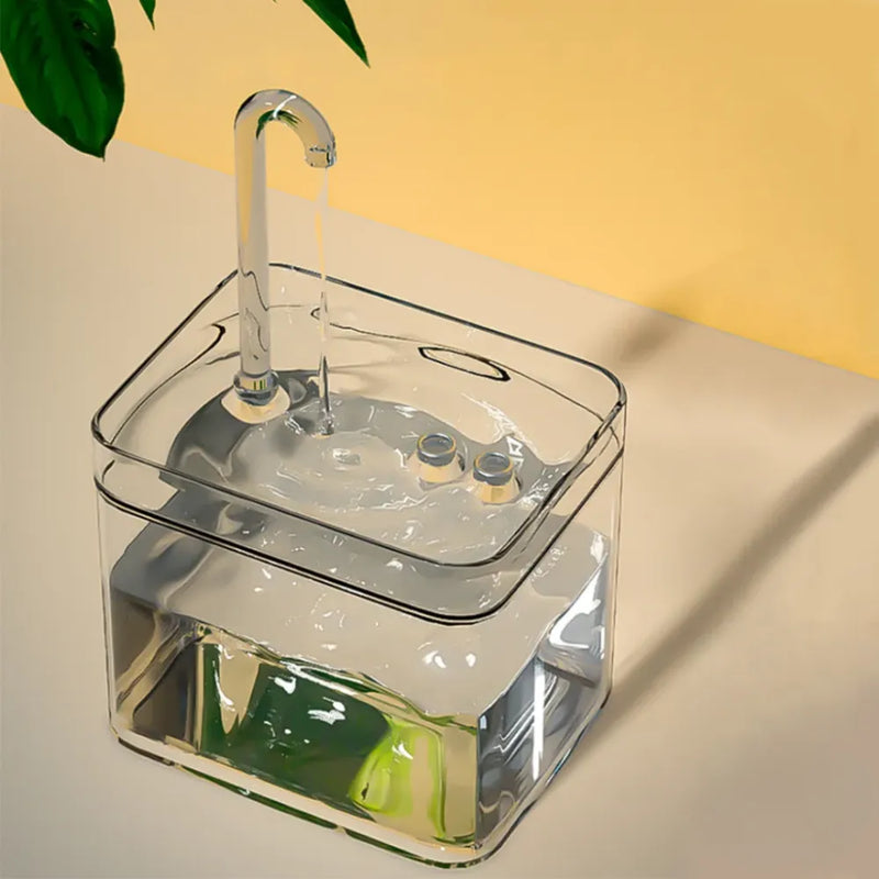 Fonte de Água Silenciosa com Filtro para Gatos - Patinha Feliz®