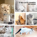 Fonte de Água Silenciosa com Filtro para Gatos - Patinha Feliz®