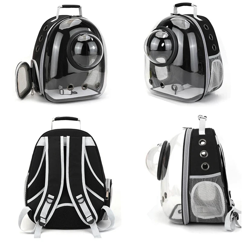 Mochila Espacial para Gatos com Visor Transparente - Patinha Feliz®