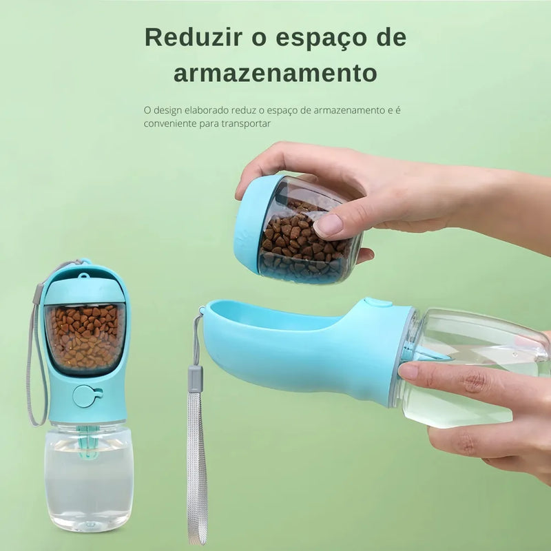 Pote Armazenador Portátil de Ração para Gatos - Patinha Feliz®