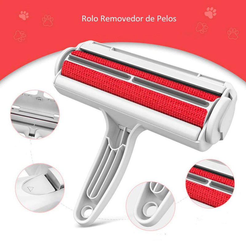 Rolo Removedor de Pelos Portátil para Gatos – Patinha Feliz®