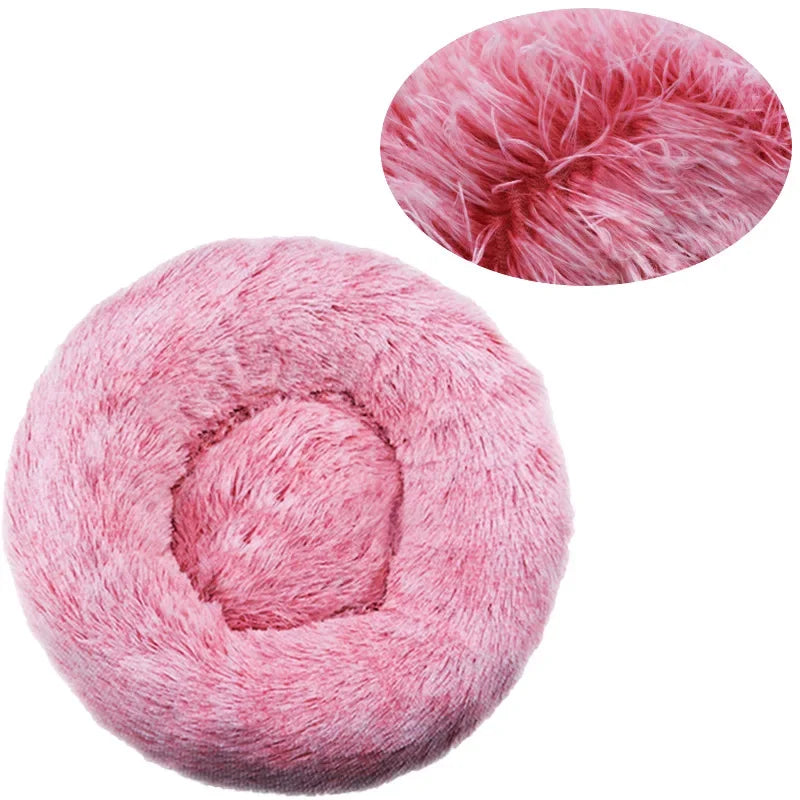 Cama Redonda de Pelúcia para Gatos - Patinha Feliz®