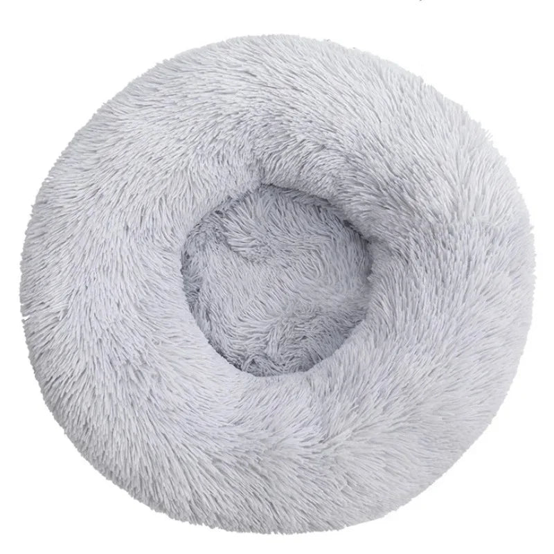 Cama Redonda de Pelúcia para Gatos - Patinha Feliz®